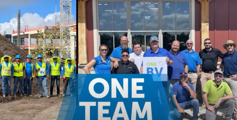 One BrightView team members 